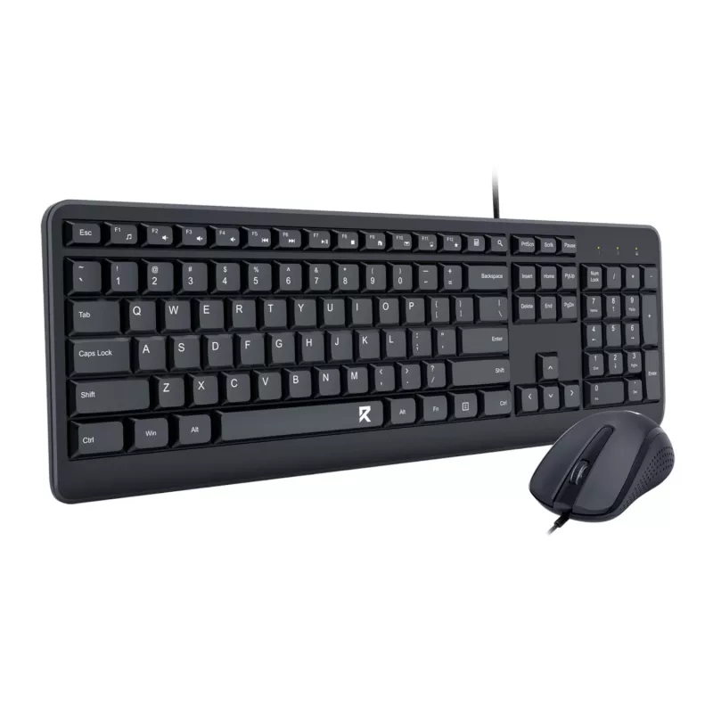 Redragon BS-7092 Przewodowy zestaw klawiatury i myszy gamingowej, podświetlenie RGB, 3200 DPI, czarny