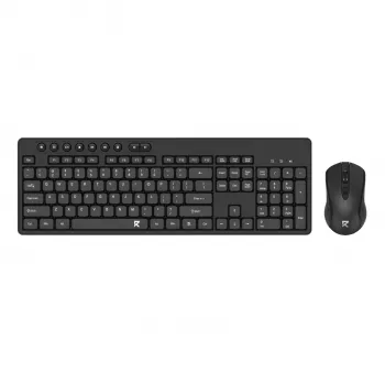 Redragon BS-7094 Zestaw klawiatury i myszy bezprzewodowej - 2.4GHz, pełnowymiarowa, odporna na zalanie, regulowane DPI, czarna