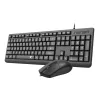 Redragon BS-7543 przewodowy zestaw klawiatury i myszy, czarny