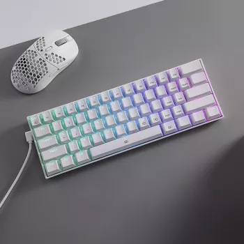 REDRAGON DRAGONBORN Przewodowa klawiatura mechaniczna RGB 67 klawiszy - Biała