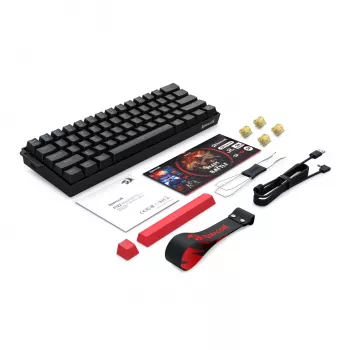 Redragon FIZZ Magnetic Plus 60% RGB klawiatura gamingowa - czarna