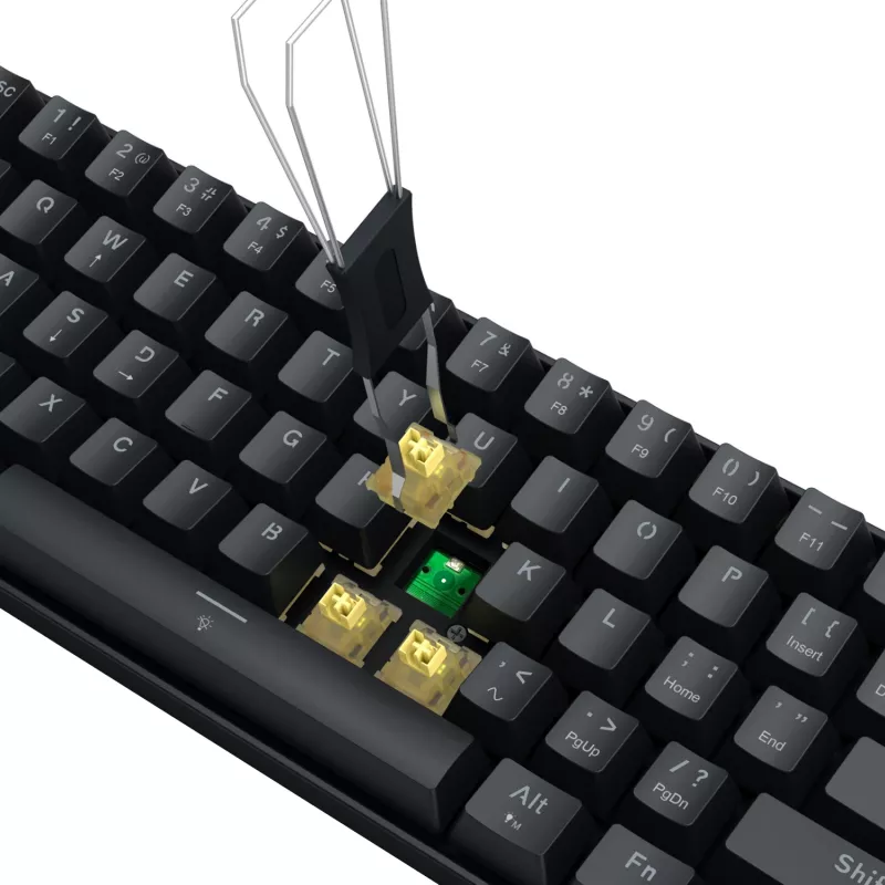 Redragon FIZZ Magnetic Plus 60% RGB klawiatura gamingowa - czarna