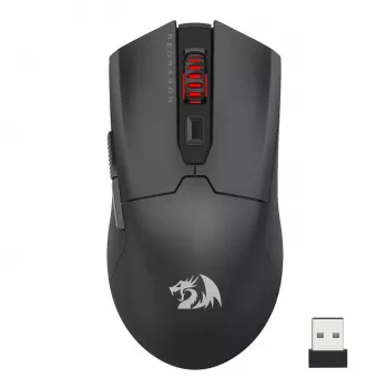 Redragon FYZU M995 PRO Bezprzewodowa Mysz Gamingowa - Czarny, 26K DPI Pixart 3395, Tri-Mode, 9 Przycisków, RGB, Bateria 70h
