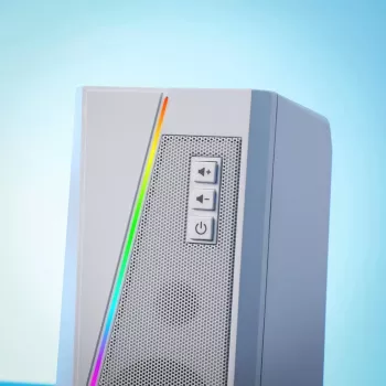 Redragon GS20W ANVIL 3W 2.0 RGB Stereo Desktop PC Speakers - Biały