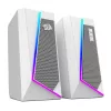 Redragon GS20W ANVIL 3W 2.0 RGB Stereo Desktop PC Speakers - Biały