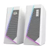 Redragon GS20W ANVIL 3W 2.0 RGB Stereo Desktop PC Speakers - Biały