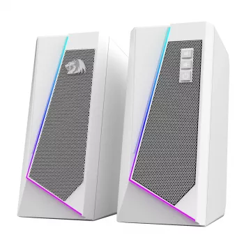 Redragon GS20W ANVIL 3W 2.0 RGB Stereo Desktop PC Speakers - Biały