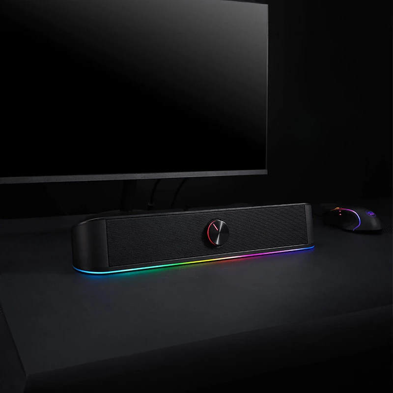 Redragon GS560 Adiemus 2.0 RGB USB/Aux Gaming Soundbar - Czarny