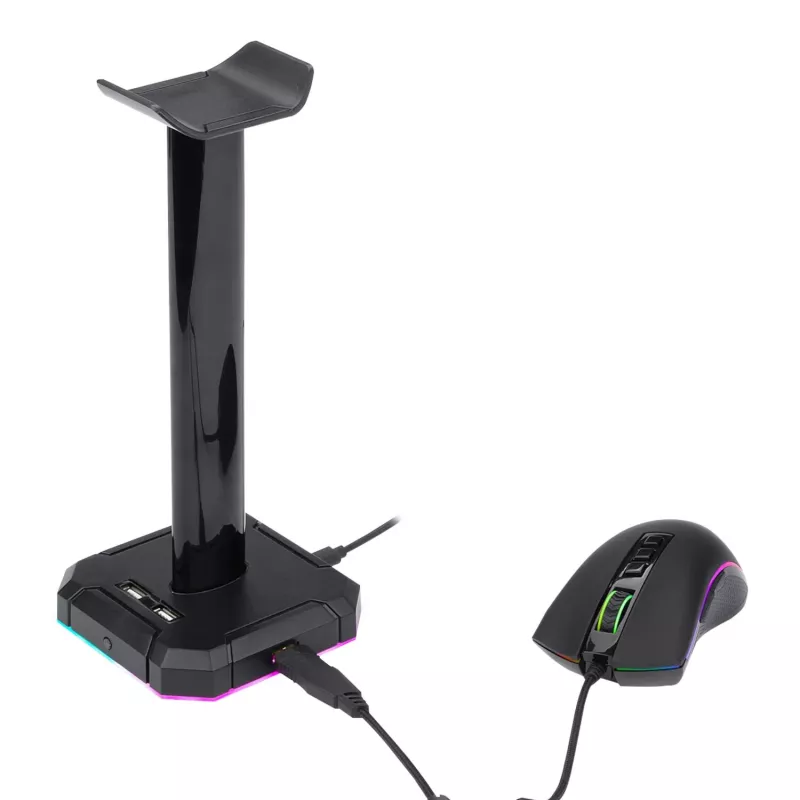 Redragon HA300 Scepter Pro RGB Stojak na słuchawki z 4-portowym hubem USB 2.0