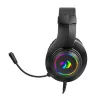 REDRAGON HYLAS H260RGB Nauszniki Gamingowe z Mikrofonem Odpinanym, Przetworniki 50mm, Podświetlenie RGB, Audio 3.5mm + Zasilanie USB, Czarny