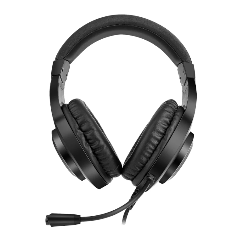 REDRAGON HYLAS H260RGB Nauszniki Gamingowe z Mikrofonem Odpinanym, Przetworniki 50mm, Podświetlenie RGB, Audio 3.5mm + Zasilanie USB, Czarny