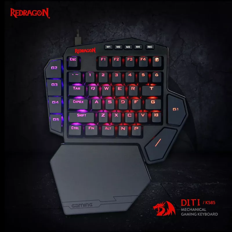 Redragon K585 DITI ELITE PRO RGB 40% Bezprzewodowa mechaniczna klawiatura gamingowa - niebieskie przełączniki