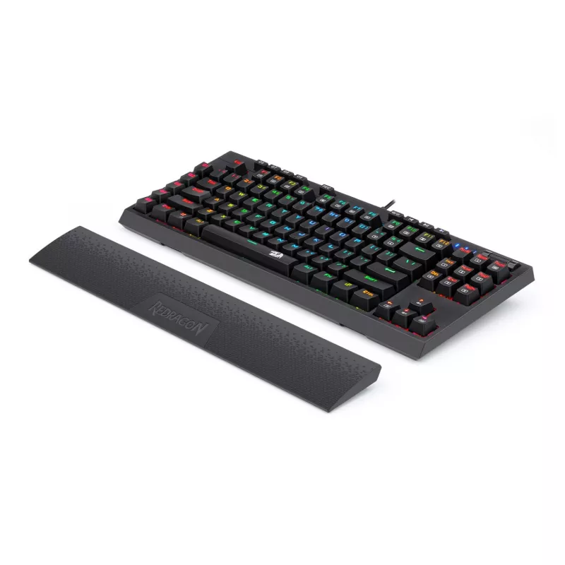 Redragon K588 RGB Pro BROADSWORD TKL Mechaniczna przewodowa klawiatura gamingowa - Czarny