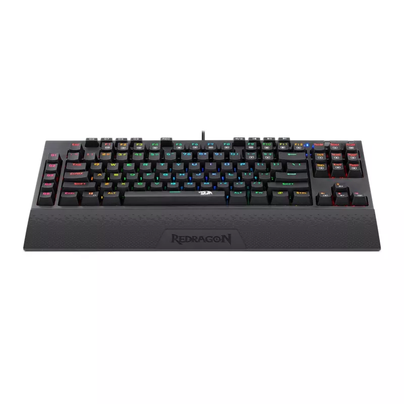 Redragon K588 RGB Pro BROADSWORD TKL Mechaniczna przewodowa klawiatura gamingowa - Czarny