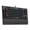 Redragon K588 RGB Pro BROADSWORD TKL Mechaniczna przewodowa klawiatura gamingowa - Czarny