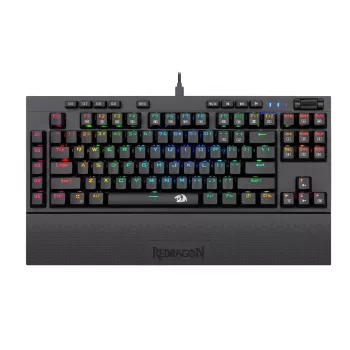 Redragon K588 RGB Pro BROADSWORD TKL Mechaniczna przewodowa klawiatura gamingowa - Czarny