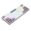 Redragon K617 FIZZ 60% Przewodowa Klawiatura Gamingowa RGB - Biało-Szara