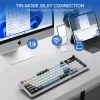 Redragon K719WGB GALATIN RGB PRO Pełnowymiarowa Bezprzewodowa Mechaniczna Klawiatura Gamingowa - Biała