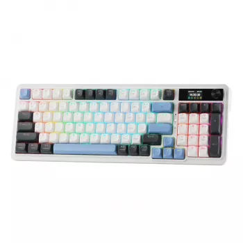 Redragon K719WGB GALATIN RGB PRO Pełnowymiarowa Bezprzewodowa Mechaniczna Klawiatura Gamingowa - Biała