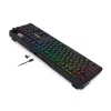 Redragon K762 TERRAFLARE PRO RGB Bezprzewodowa Klawiatura Gamingowa z Montażem Gasket - 75% 82 Klawisze, Tri-Mode, Hot-Swappable, Double-Shot PBT, Czarna