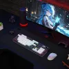 Redragon K762WB-RGB-PRO LCD Pełnowymiarowa klawiatura mechaniczna Gasket - Czarny