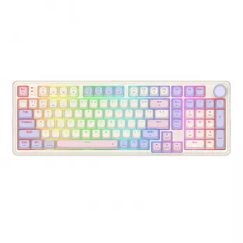 Redragon K768VI-WL Tri-Mode RGB mechaniczna klawiatura gamingowa – 100 klawiszy hot-swappable (czarna)