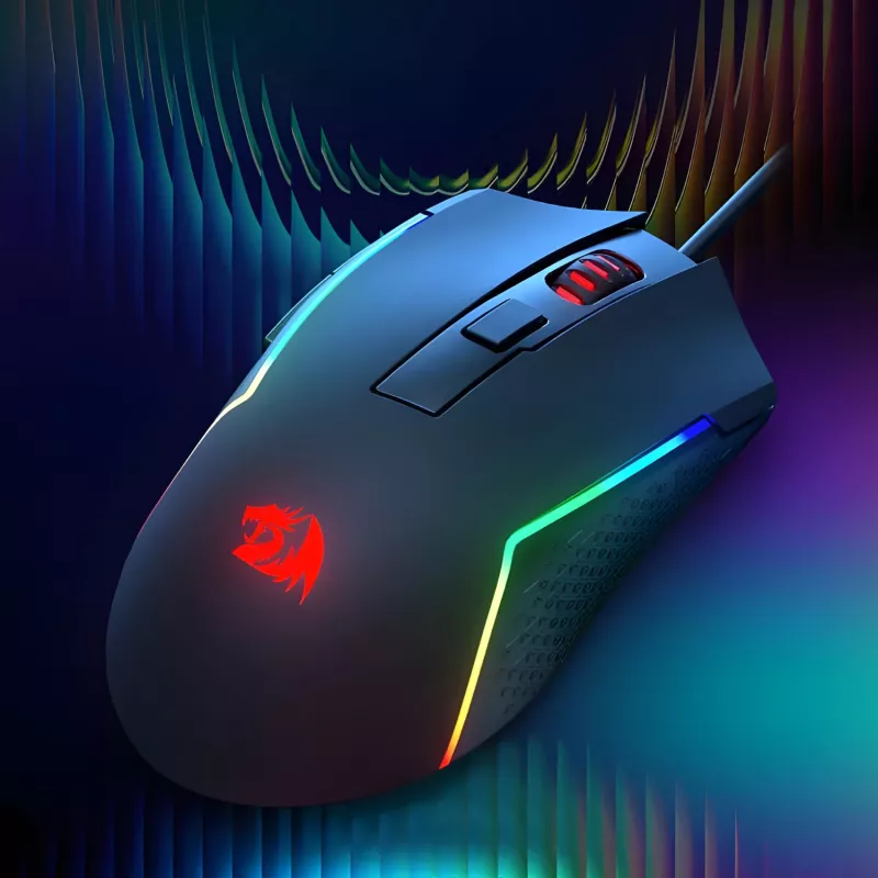 Redragon M616 TRIDENT 10000DPI RGB Mysz Gamingowa - Czarny