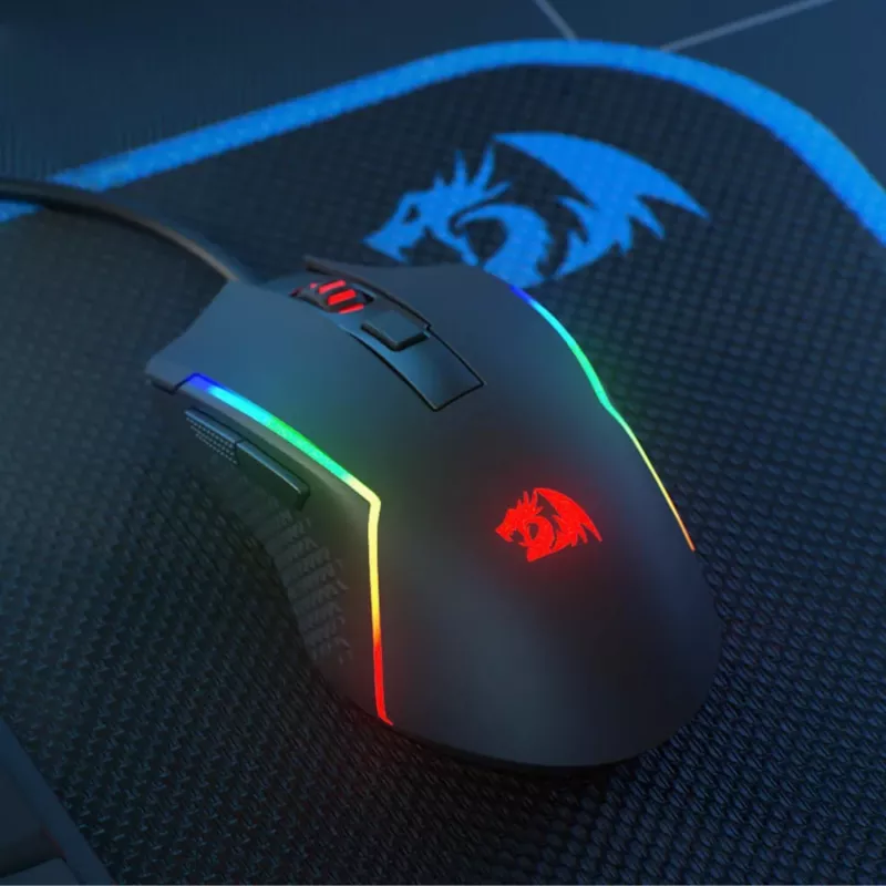 Redragon M616 TRIDENT 10000DPI RGB Mysz Gamingowa - Czarny