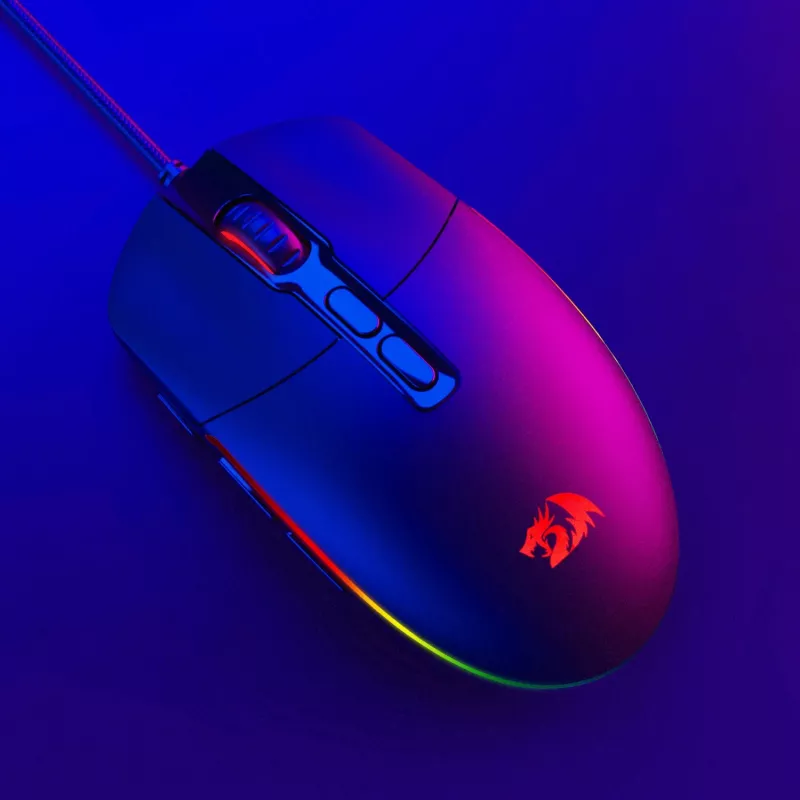 Redragon M719 INVADER RGB 10000 DPI Przewodowa Optyczna Mysz Gamingowa - Czarna