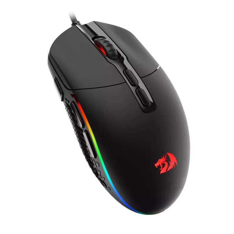 Redragon M719 INVADER RGB 10000 DPI Przewodowa Optyczna Mysz Gamingowa - Czarna