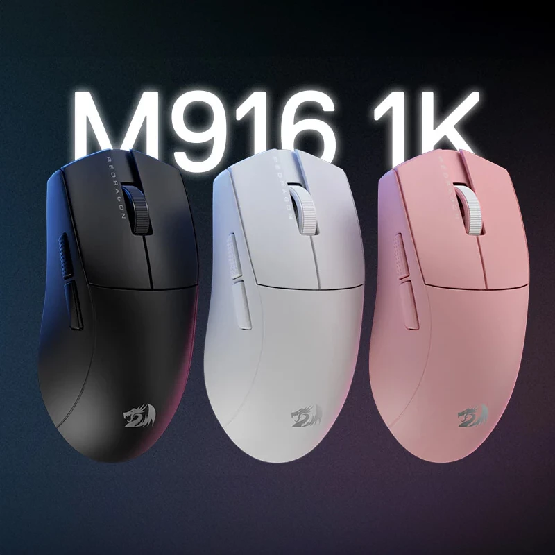 REDRAGON M916 PRO 1K 3-Trybowa Bezprzewodowa Mysz Gamingowa - Czarny
