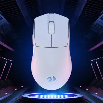 Redragon M916 PRO 1K 3-trybowa bezprzewodowa mysz gamingowa – Biała