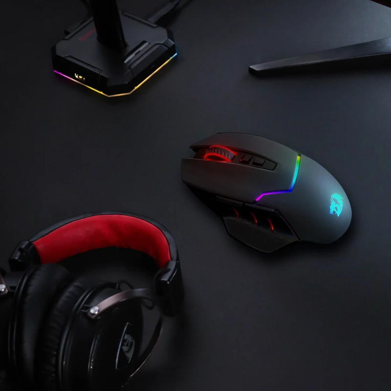 REDRAGON Mirage Pro 8000DPI RGB Bezprzewodowa Mysz Gamingowa - Czarny