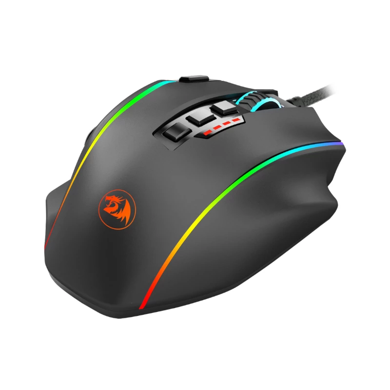 REDRAGON PERDICTION 4 12400DPI RGB MMO Ergonomiczna Mysz Gamingowa - Czarna