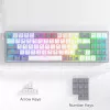 REDRAGON Pollux 65% Przewodowa Mechaniczna Klawiatura Gamingowa, Gorąco Wymienne Czerwone Przełączniki, Podświetlenie RGB, Odłączany USB-C, NKRO, Czarny