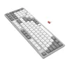 Redragon RD-BK-7111 60% Tri-Mode Low-Profile Mechaniczna klawiatura, RGB Podświetlana, Hot-Swappable, Czarno-Biała