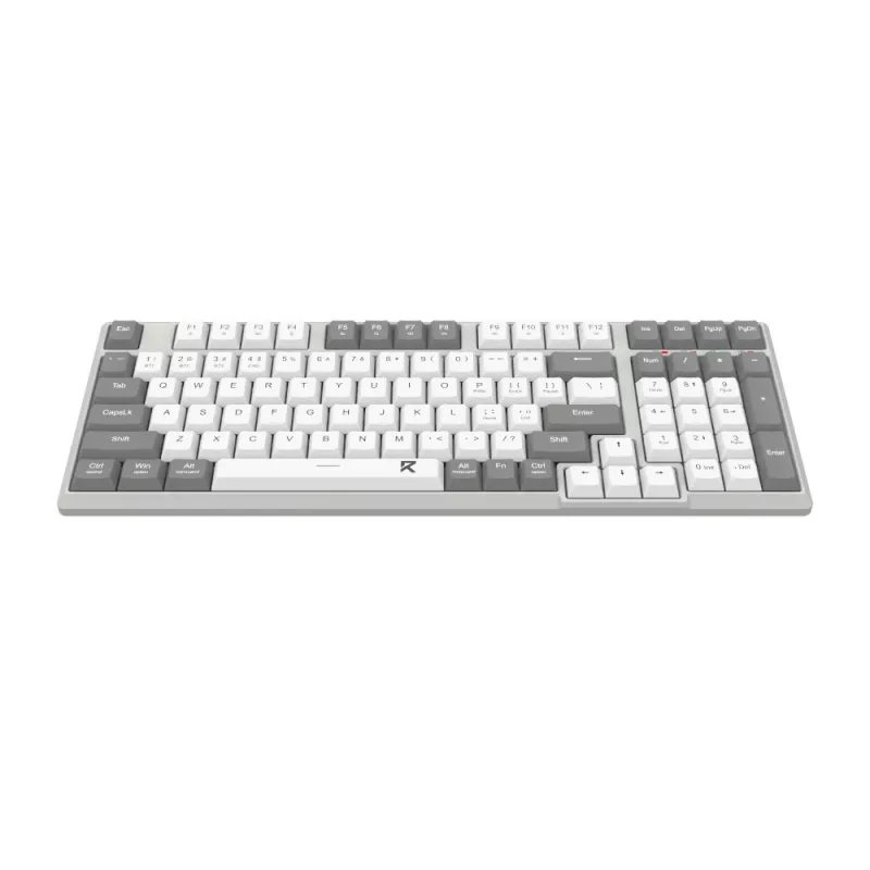 Redragon RD-BK-7111 60% Tri-Mode Low-Profile Mechaniczna klawiatura, RGB Podświetlana, Hot-Swappable, Czarno-Biała