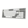 Redragon RD-BK-7111 60% Tri-Mode Low-Profile Mechaniczna klawiatura, RGB Podświetlana, Hot-Swappable, Czarno-Biała