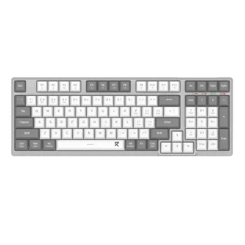Redragon RD-BK-7111 60% Tri-Mode Low-Profile Mechaniczna klawiatura, RGB Podświetlana, Hot-Swappable, Czarno-Biała