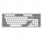 Redragon RD-BK-7111 60% Tri-Mode Low-Profile Mechaniczna klawiatura, RGB Podświetlana, Hot-Swappable, Czarno-Biała