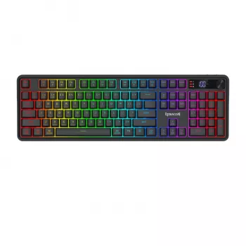 Redragon RM104 PRO VOLCANO RGB Bezprzewodowa Membranowa Klawiatura Gamingowa - Czarna