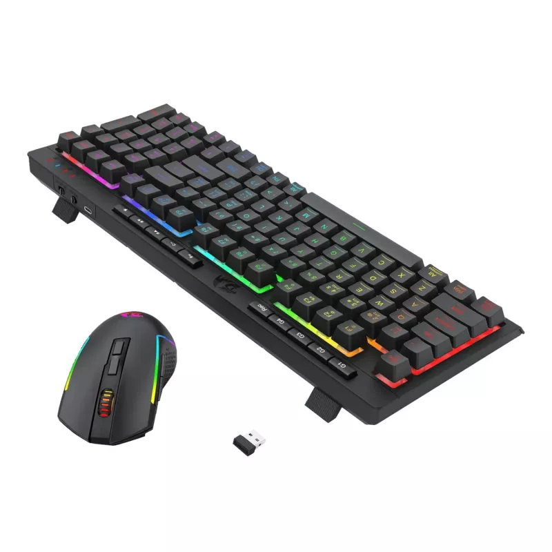Redragon RYLO PRO S142 Tri-Mode RGB Zestaw Klawiatury i Myszy Gamingowej
