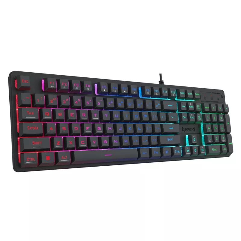 Redragon S107 RGB Gaming Essentials Przewodowy zestaw klawiatury i myszy gamingowej