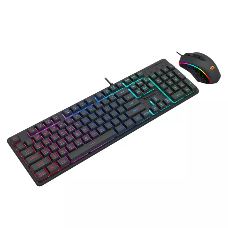 Redragon S107 RGB Gaming Essentials Przewodowy zestaw klawiatury i myszy gamingowej