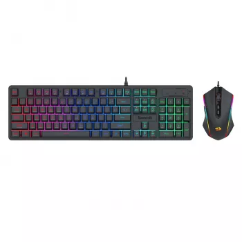 Redragon S107 RGB Gaming Essentials Przewodowy zestaw klawiatury i myszy gamingowej