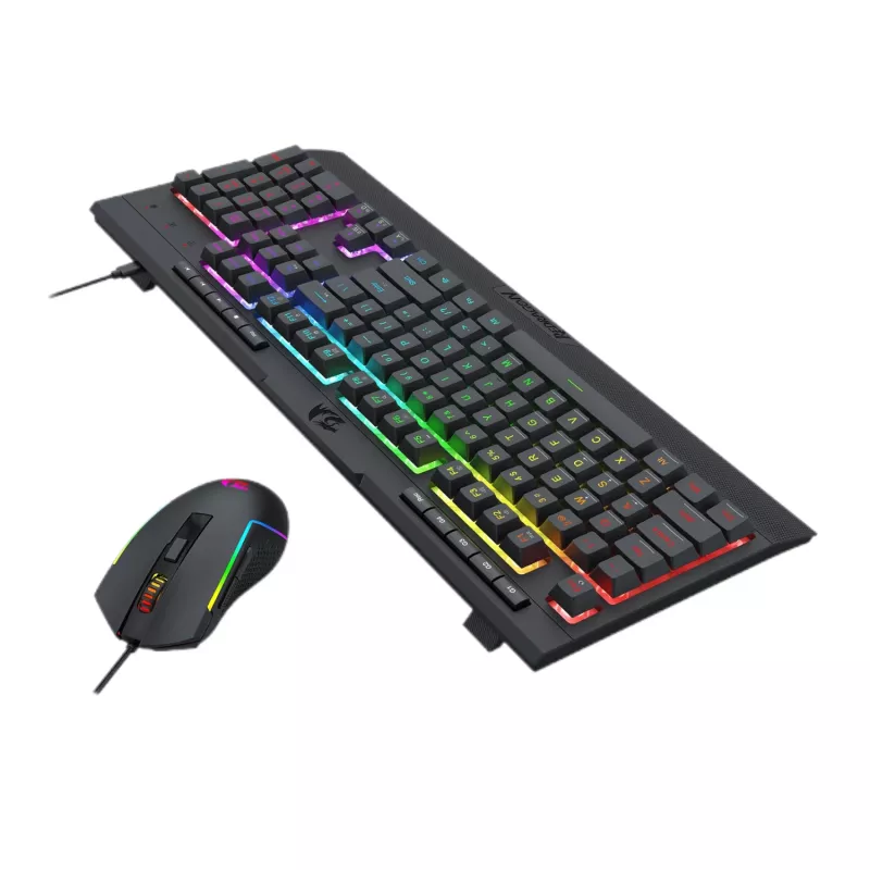 Redragon S151 RGB Zestaw klawiatury i myszy gamingowej - Czarny