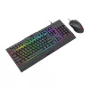 Redragon S151 RGB Zestaw klawiatury i myszy gamingowej - Czarny