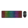 Redragon S162 RGB 3-trybowy bezprzewodowy zestaw mechanicznej klawiatury i myszy gamingowej - Czarny