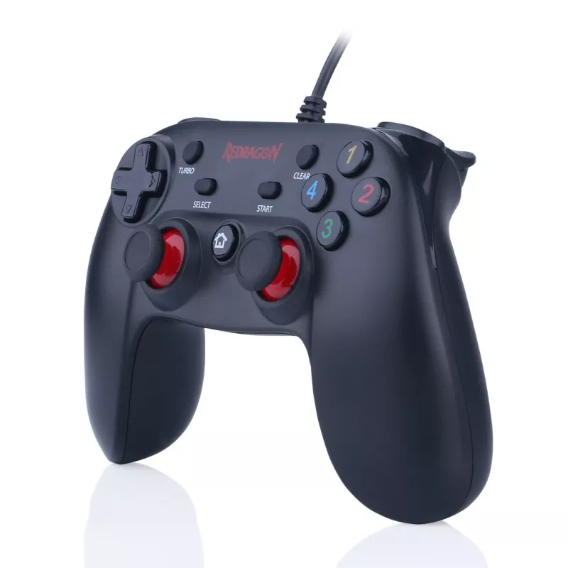 REDRAGON SATURN Przewodowy kontroler PC X/D-input Czarny