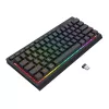 Redragon SHIVA K522 PRO RGB Bezprzewodowa klawiatura gamingowa - Tri-Mode TKL mechaniczna, Hot-Swappable czerwone przełączniki, czarna